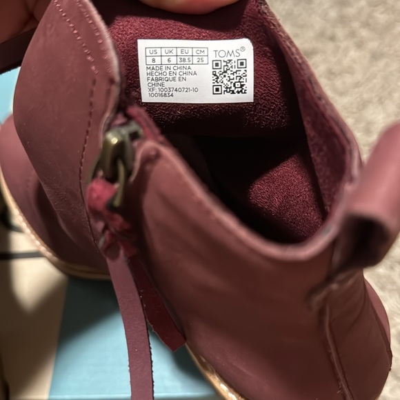 NWT TOMS Marina Boots - Picture 6 of 7